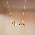 Fashionable Temperament Pearl Pendant Letter Love