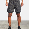 Fitness Summer Sports Casual Solid Color Camouflage Double-layer Shorts Men