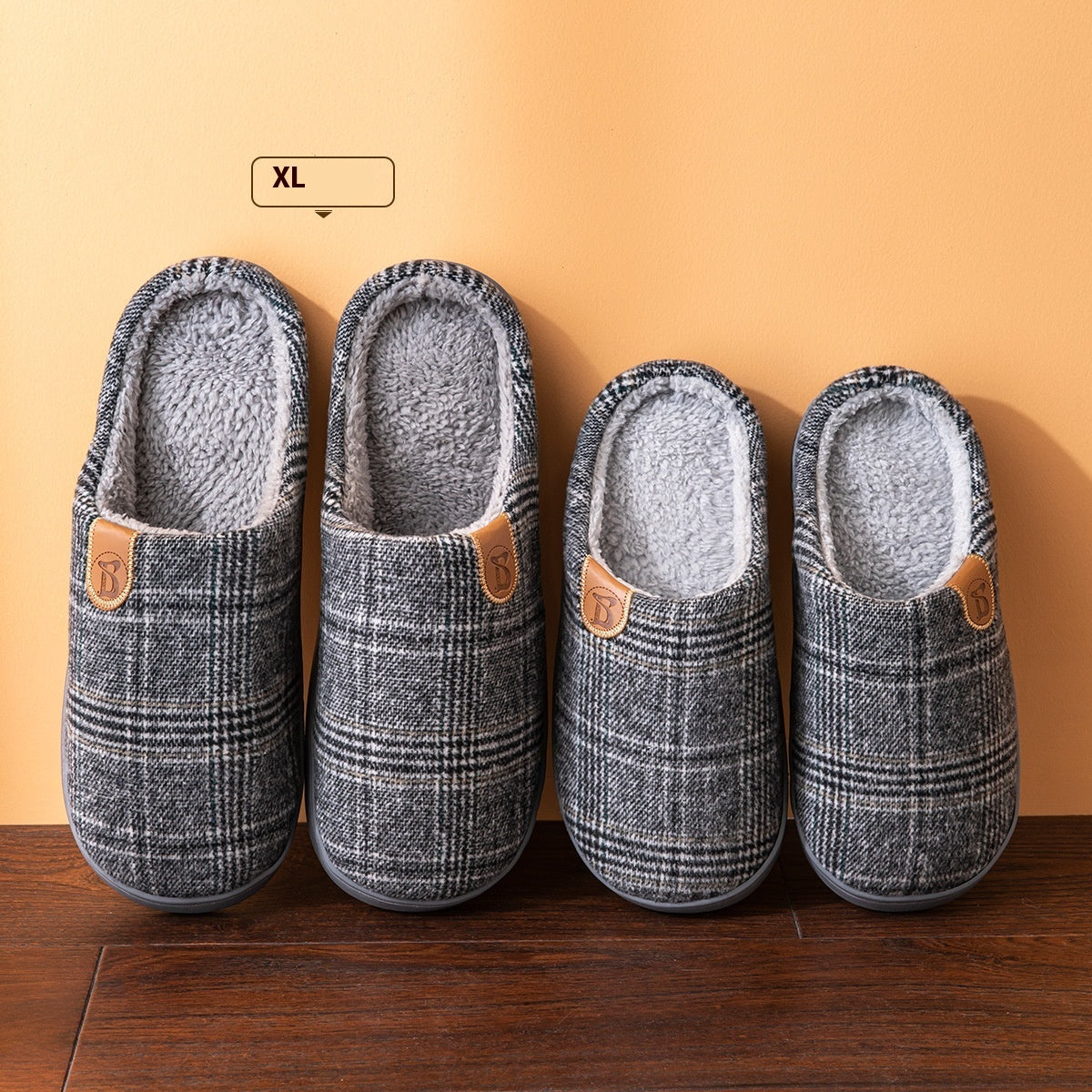 Cotton Slippers Men's Winter Indoor Home