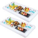 Summer Inflatable Water Bar Floating Table Tray Air Cushion Food And Drink Holder