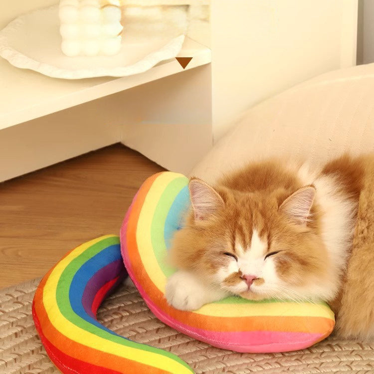 Cat Toys Self-Hi Boredom Relief Artifact Catnip Throw Pillow Teasing Cat Stick Grinding Teeth Resistant Pet Kitten Cat Cat Products