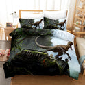 Dinosaur 3D Bedding Three-piece Home Textile Set