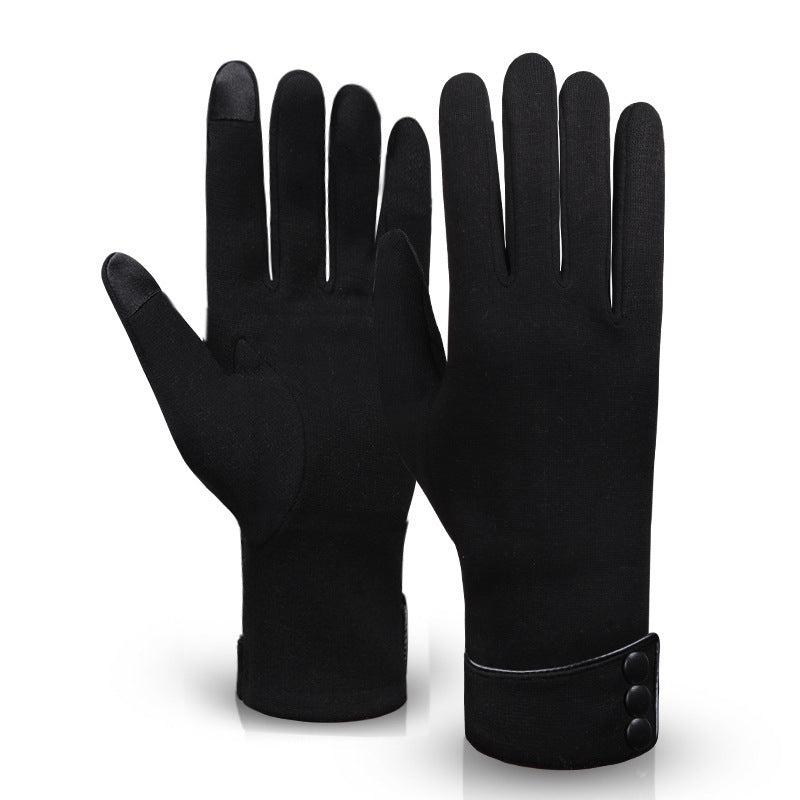 Non-velvet Gloves Touch Screen Female Outdoor