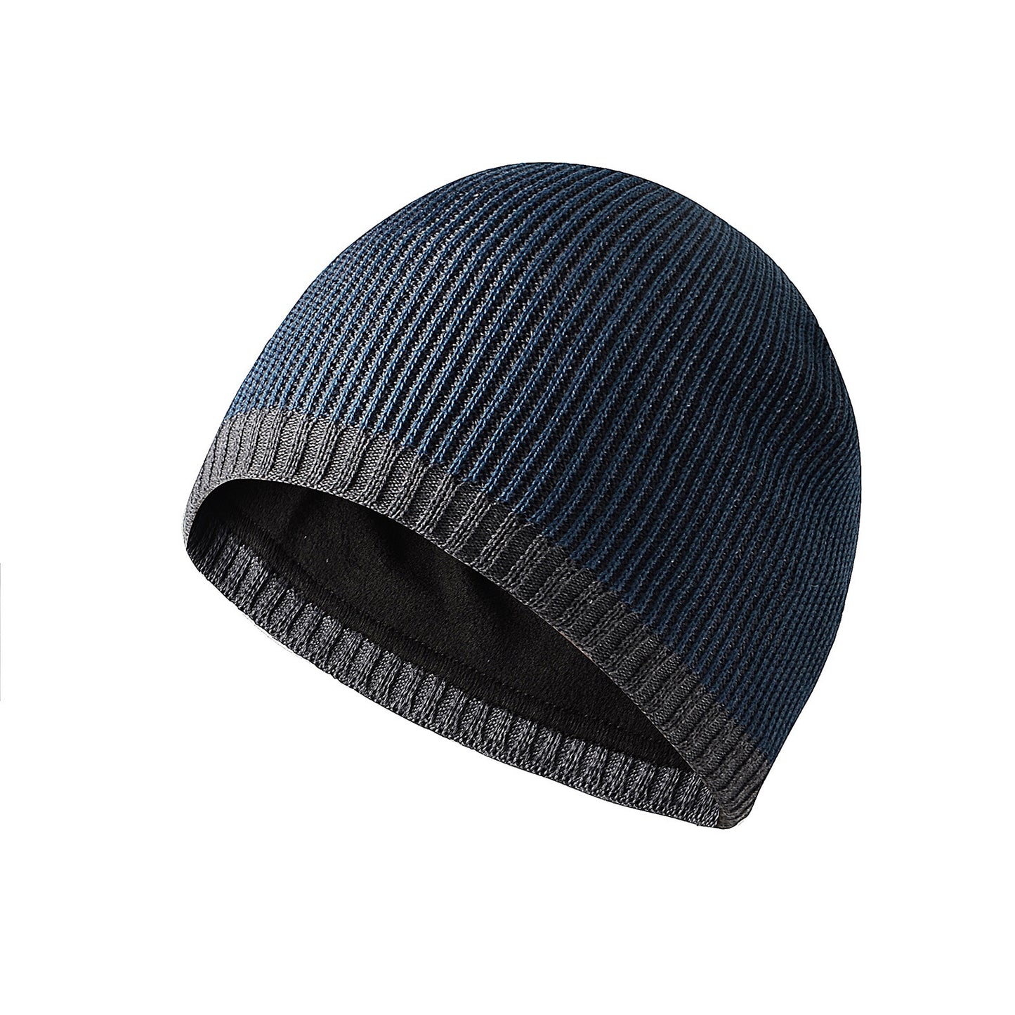 Men's Knitted Hat Two-tone Straight Edge Outdoor Leisure All-match