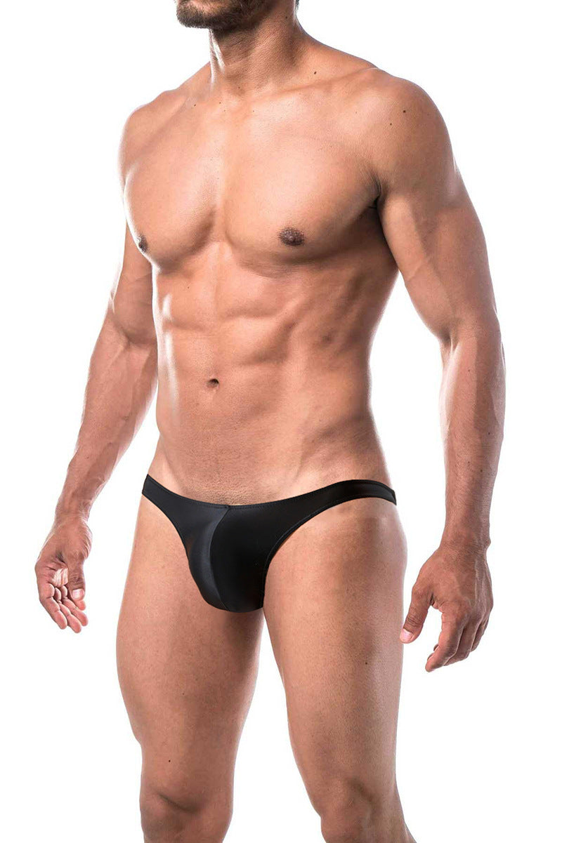 Silky Shiny Sexy Silky Transparent Glossy Hipster Men's Thong T-shaped Panties Sexy