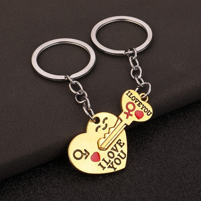 Creative Couple Keychain Small Gift Pendant