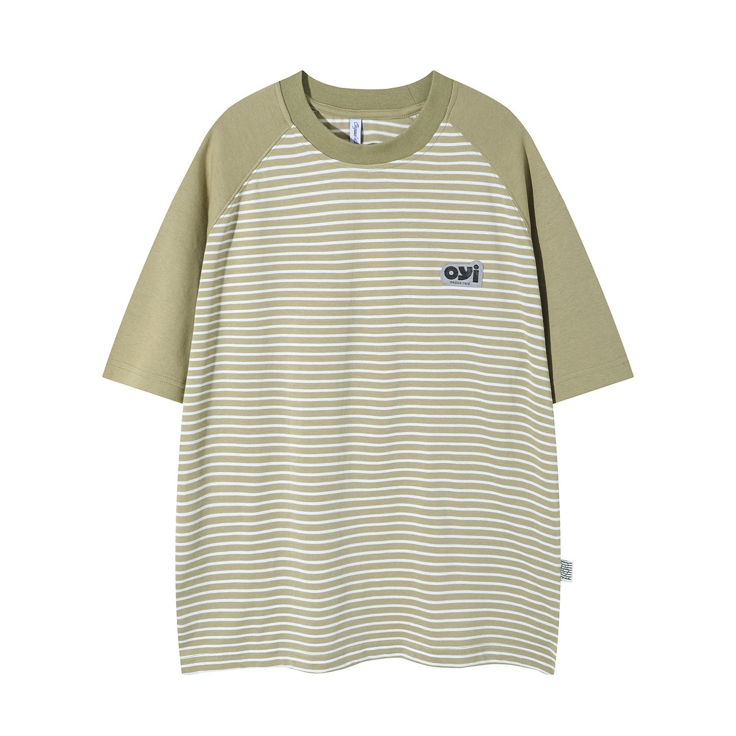 Striped Color Matching Short-sleeved T-shirt For Men