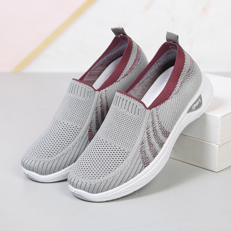 Women's New Style Breathable Fly Woven Casual Soft Sole Cloth Shoes