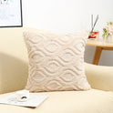 Solid Color Sofa Pillow Living Room Headrest Pillow Cover