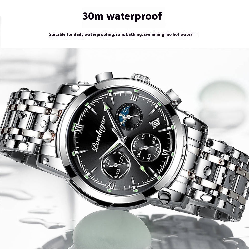 New Waterproof Luminous Multifunctional Men's Watch