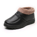 Winter Lady Old Beijing Cloth Shoes With Fleece To Keep Warm