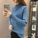 Half Turtleneck Slim Slimming Knitted Sweater