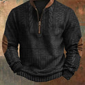 Autumn Winter Digital Printing Half Zipper Sweater For Men