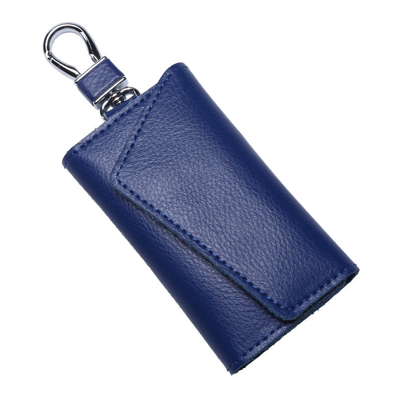 Large Capacity Real Leather Car Key Case