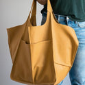 Simple Big Bag Soft Leather Large Capacity Shoulder Hand-held Tote