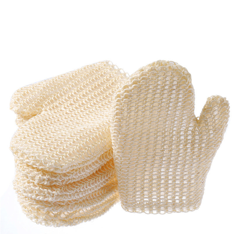 Jute Gloves Bath Foaming Bath Towel