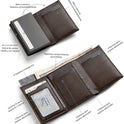 Carbon Fiber Large Capacity Automatic Aluminum Box Anti-theft Swiping Multiple Card Slots Tri Fold Card Holder Wallet