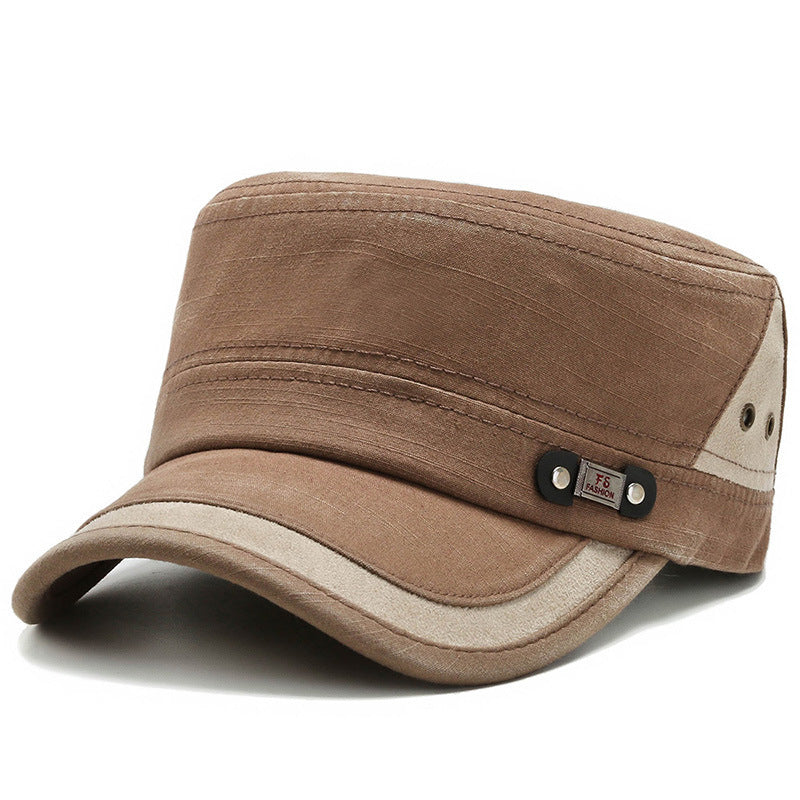 Casual Flat Hat Men's Youth Spring And Autumn Outdoor Casual Sun-proof Versatile Male Hat Short Brim