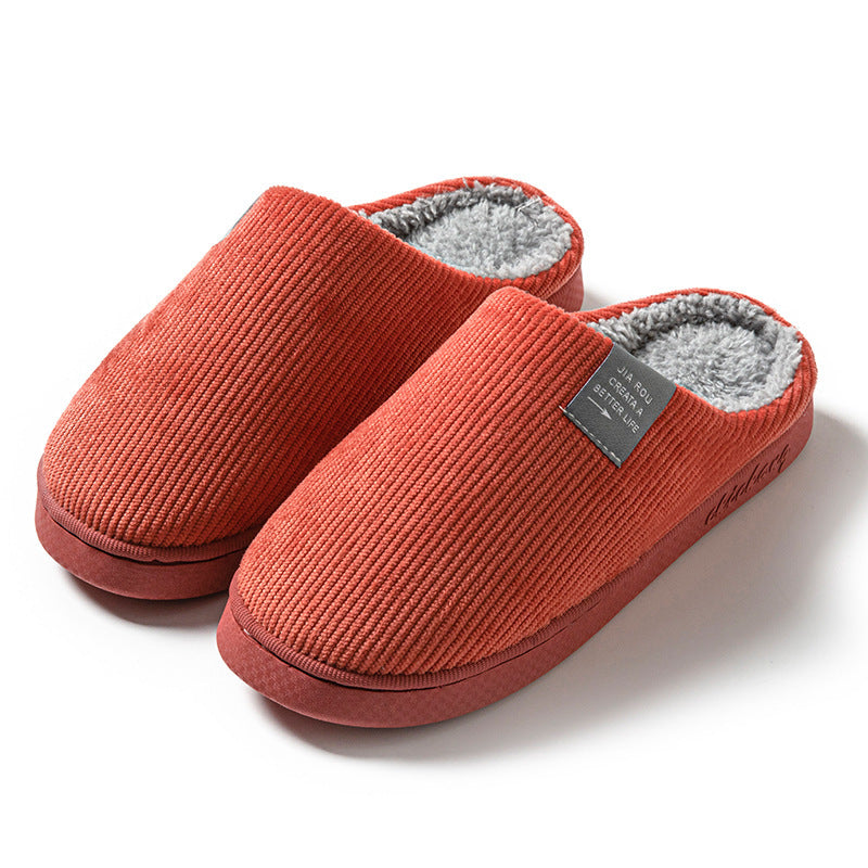 Home Indoor Wear-resistant Non Slip Cotton Slippers