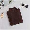 Slim Fit Half-high Collar Long Sleeves Bottoming Shirt Pure Color All-matching Sweater