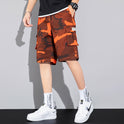 Summer New Style Overalls Shorts Men's Trendy Brand Loose Five-point Pants