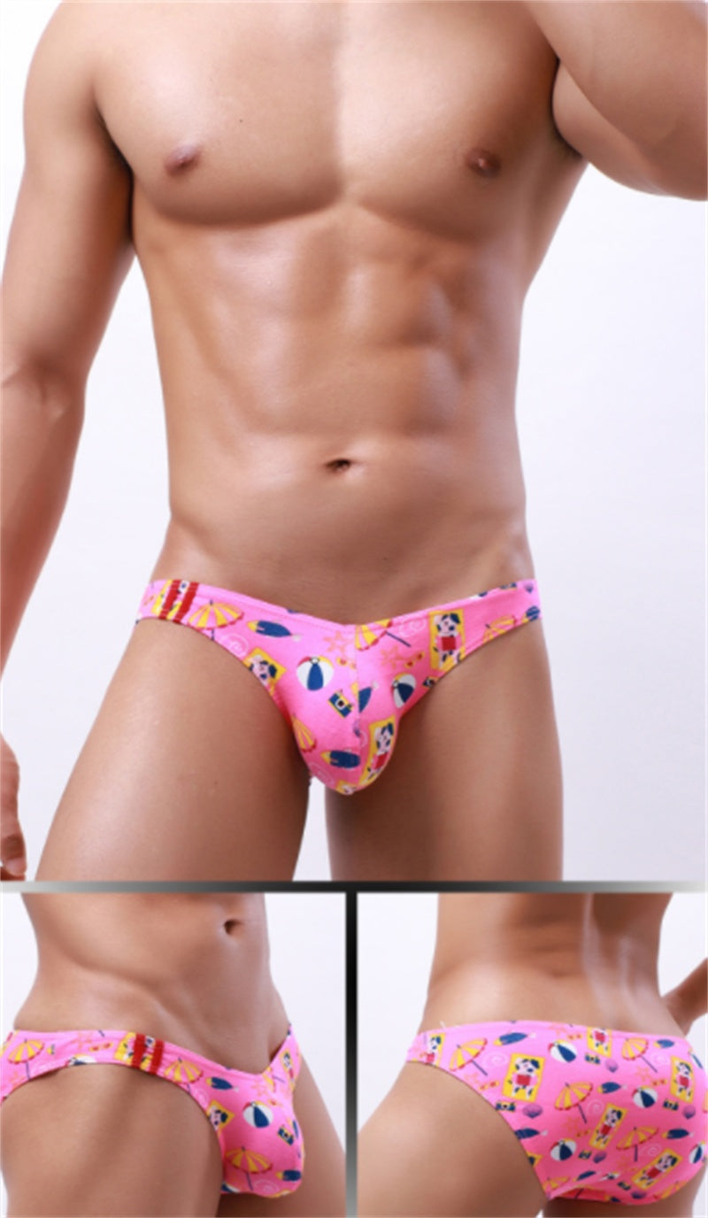 Low Waist Printed Pattern Men's Underwear