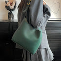 New Fashion All-match Bucket Large Capacity Simple Casual Two-piece Suit Shoulder Messenger Bag