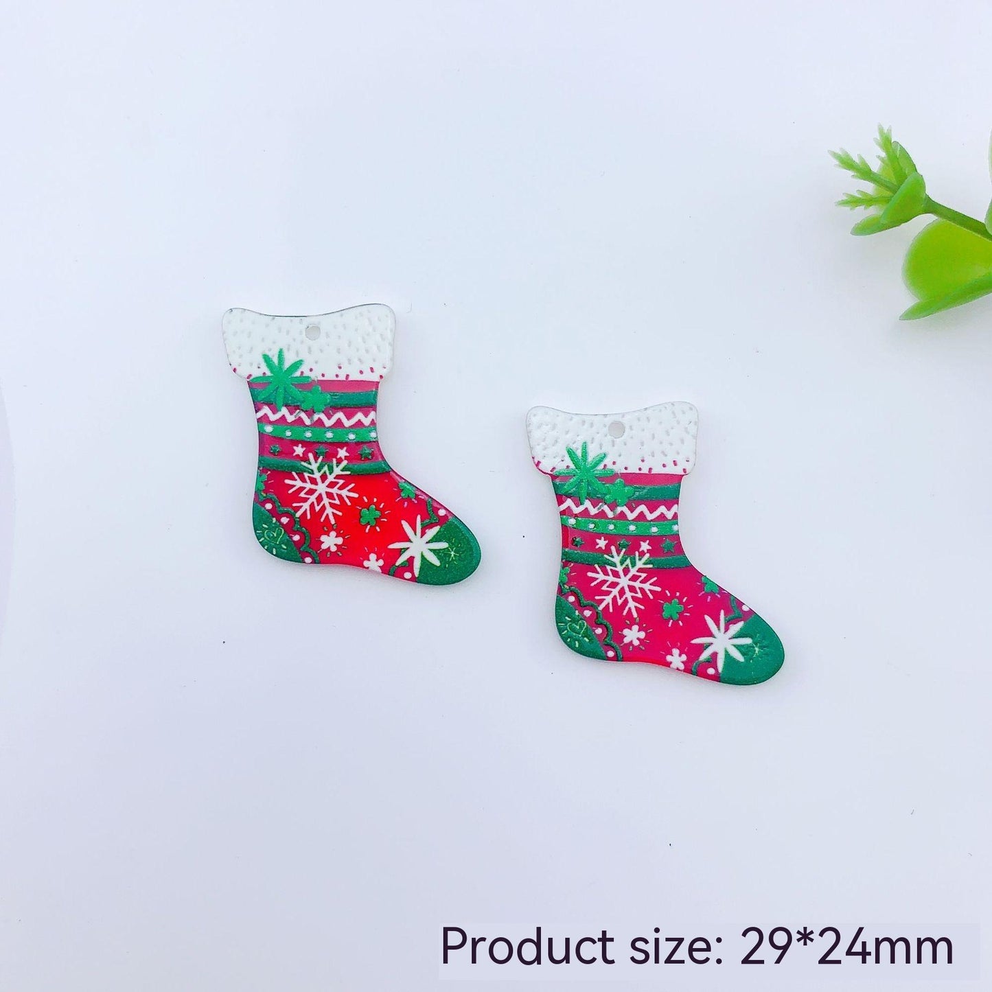 Christmas Fashion Simple Biscuit Snowman Socks Pendant DIY Ornament Accessories