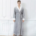 Men's And Women's Simple Thickened Flannel Nightgown