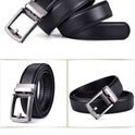 Men's Leather Belt Automatic Buckle Two-layer Cowhide