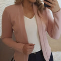 Small Suit Long Sleeve Cardigan Jacket Top