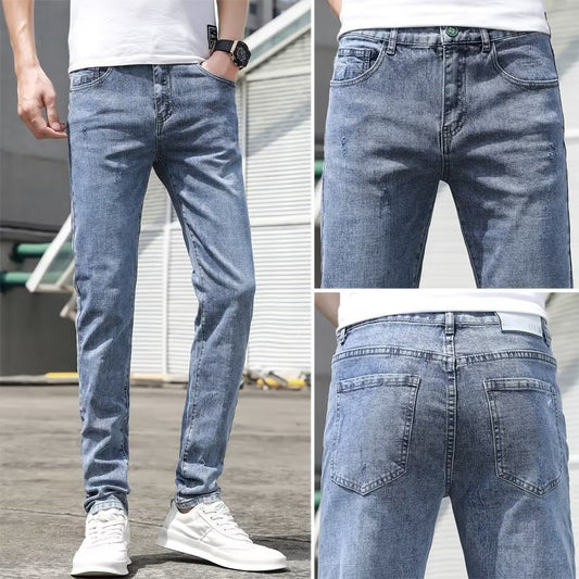 Light-colored Jeans Men's Korean-style Stretch