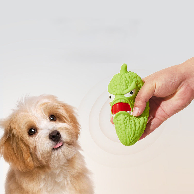 Toy With Pet Sound Bitter Melon Chili Grinding Teeth Tooth Cleaning Bite Resistance Boredom Relief Device Dog Toy