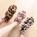 Suede Leopard Print Indoor And Outdoor Slippers