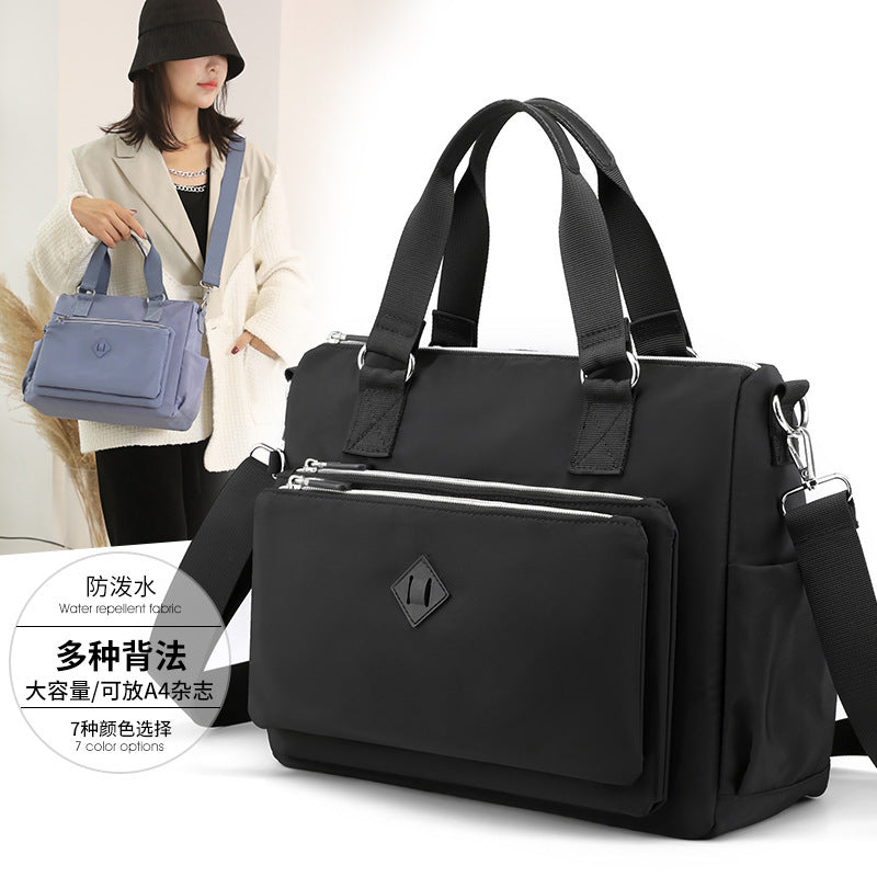 Fashion Trendy One-shoulder Bag Multi-layer Waterproof Nylon Women