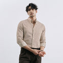 Men's Korean-style Vertical Stripes Trendy Pu Shuai Shirt Business Casual Shirt