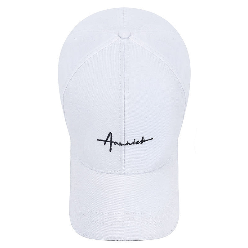 Women's Korean-style Letter Embroidered Peaked Cap Baseball Cap