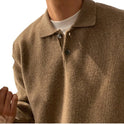 Solid Color Sweater Men's Versatile Casual Korean Style