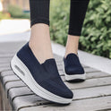 Mesh Air Cushion Walking Shoes For Women With Thick Soles