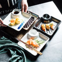 Japanese Creative Ceramic Dumpling Special Plate Comes With Vinegar Plate