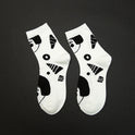 Fall New Preppy Style Cartoon Illustration Portrait Socks