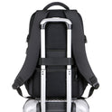 Fashion Men's Black Double-shoulder Backpack