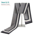 Men's Striped Winter Warm Artificial Cashmere Scarf