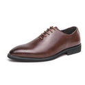 Casual Fashion Simple Lace-up Trendy Business Formal Wear Leather Shoes