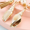 Fashionable New Cartoon Conch Tassel Key Chain