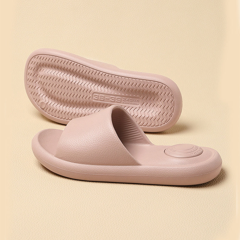 New Solid Color Slipper Summer Fashion Anti-Slip Non-slip Floor Bathroom Slippers For Women Men Casual Couple House Shoes