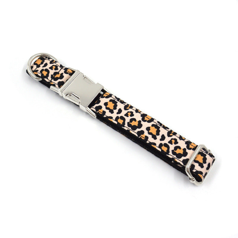 Fashion Simple Pet Dog Leopard Print Collar Accessories