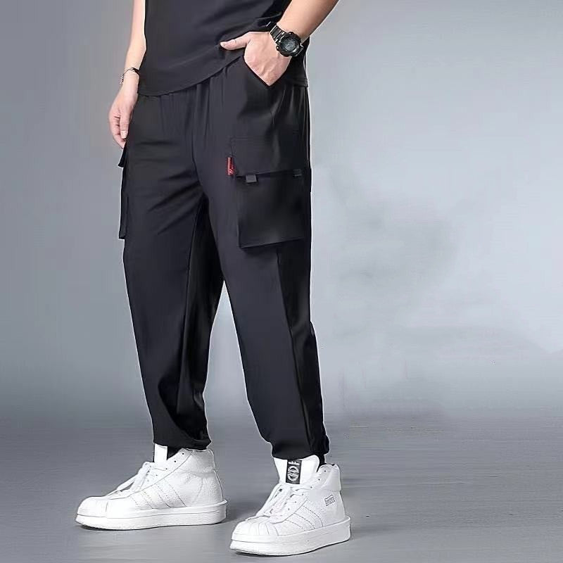 Men's Fashion Ice Silk Thin Sports Trousers