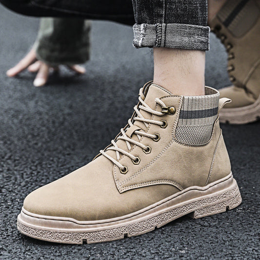 DroKorean Style Trendy High-top Men's Shoes