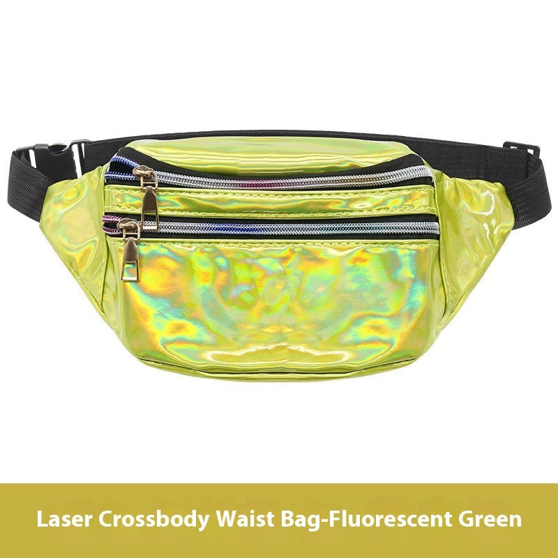 Outdoor Men's And Women's Waist Pack Sports Fitness 7 Color Laser